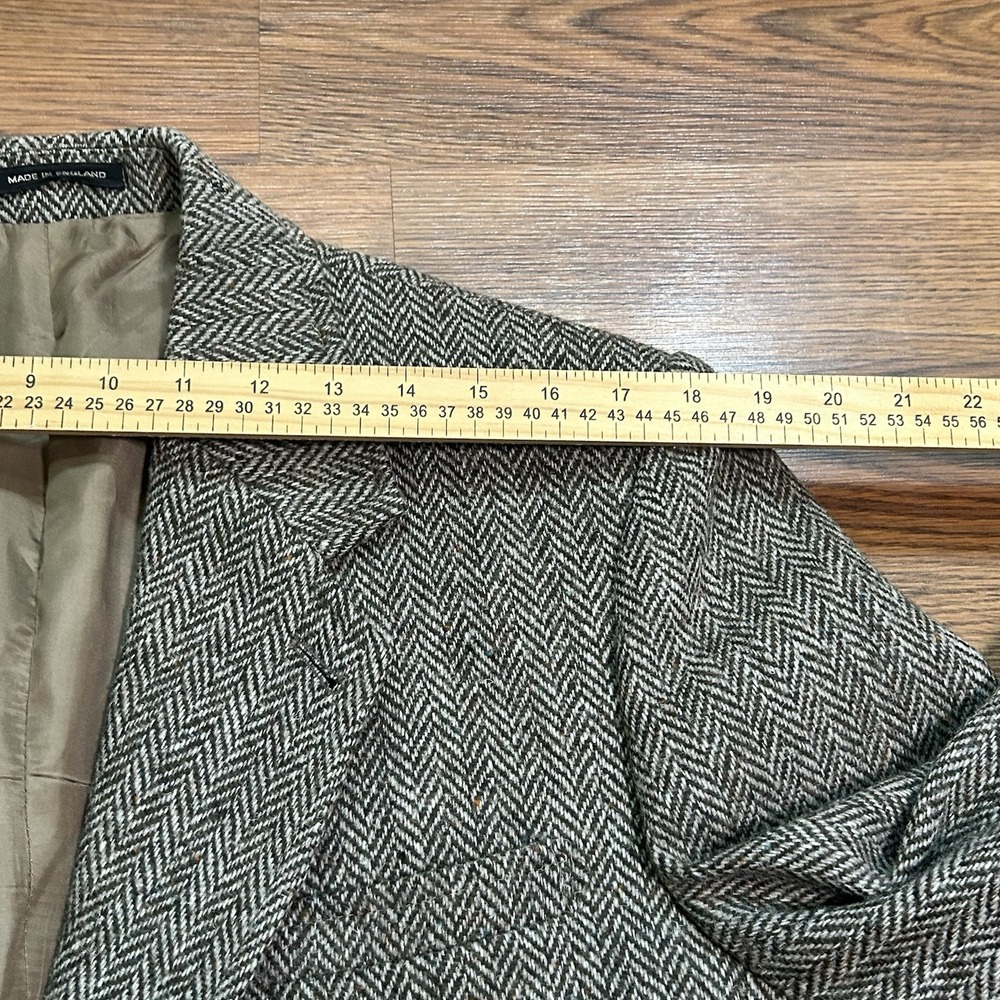 Christopher Dawes Harris Tweed Hunting Shooting Wool Jacket Blazer Mens 42 Reg - Picture 12 of 16
